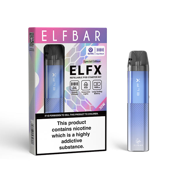 Kit de Vape ELFX Open Elf Bar – Bleu