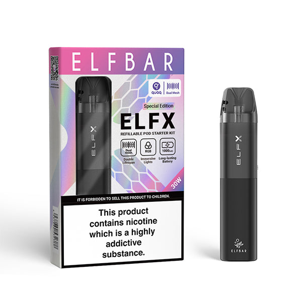 Kit de Vape Ouvert Elf Bar ELFX – Noir