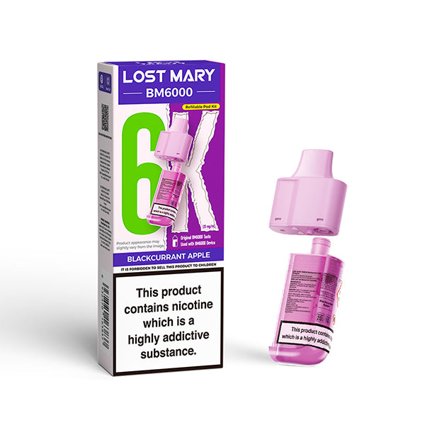 Lost Mary BM6000 Prefilled Pods – Blackcurrant Apple – 20mg/ml
