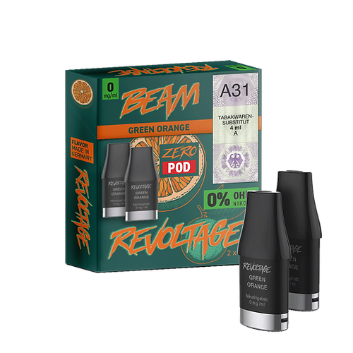 REVOLTAGE Beam Pod Green Orange (nikotinfrei)
