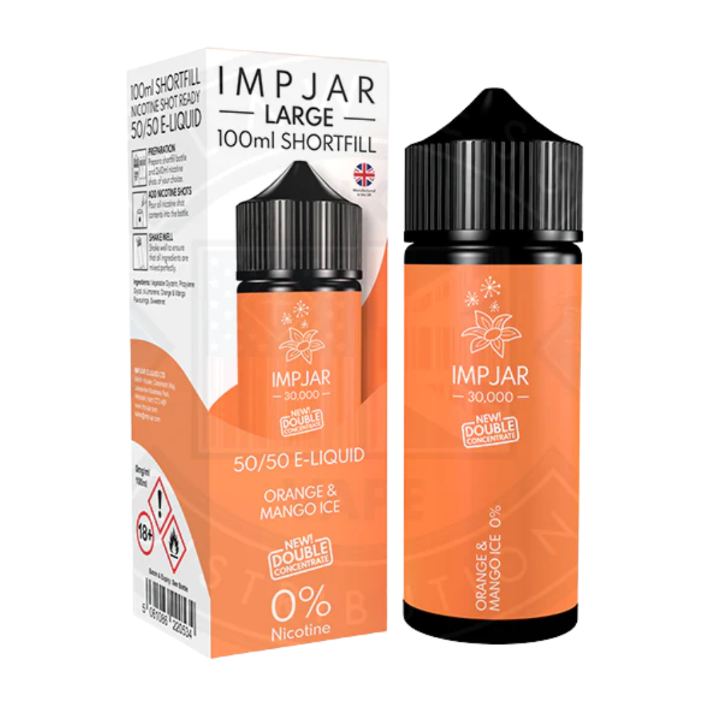 IMP JAR Large - Shortfill Doubleconcentrate - Orange & Mango Ice 100ml 0mg