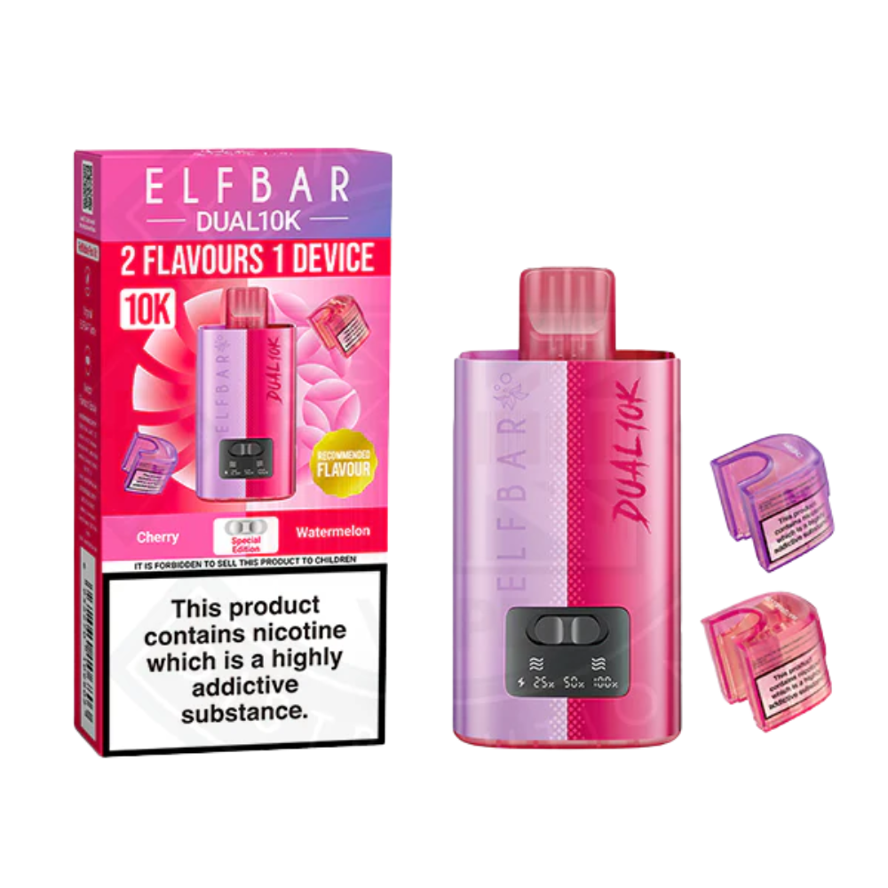 Elf Bar - Dual 10K Prefilled Vape Kit - Cherry & Watermelon