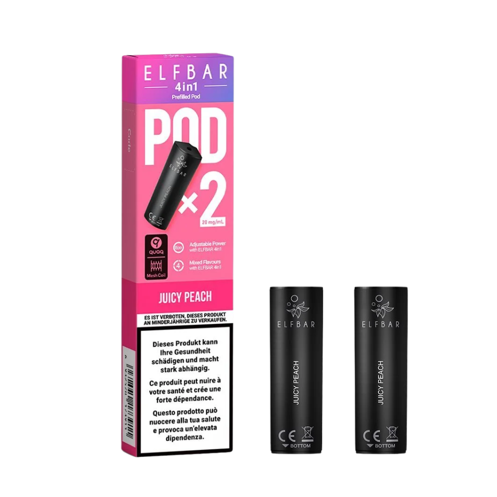 Elf Bar - 4in1 Pod - 2 x 2ml - Jucy Peach