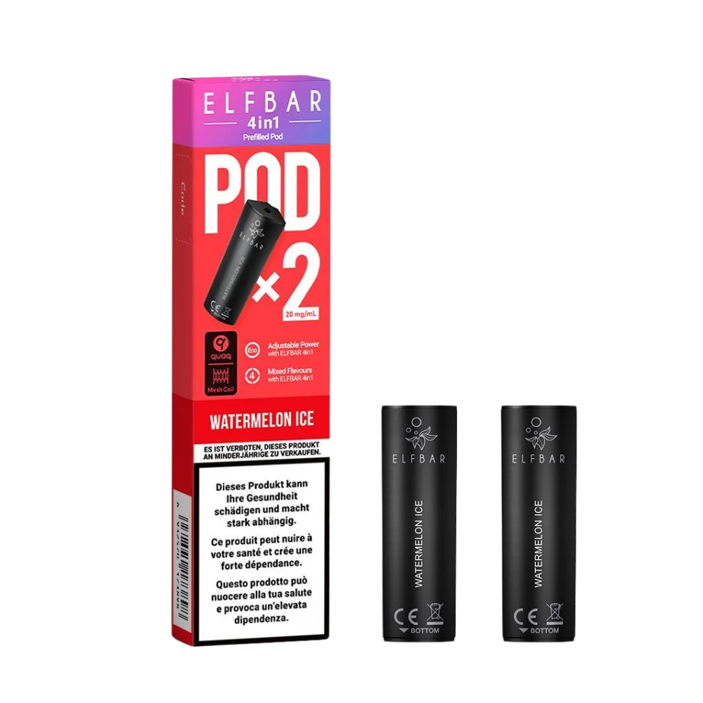 Elf Bar - 4in1 Pod - 2 x 2ml - Watermelon Ice