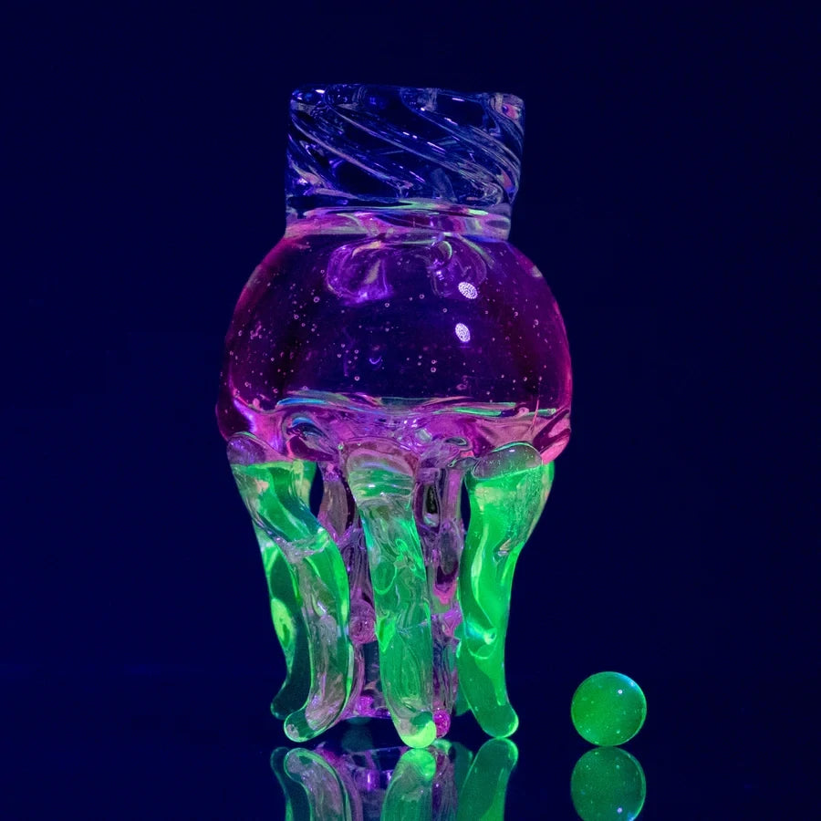 Empire Glassworks Spinner Cap – UV Jellyfish Edition