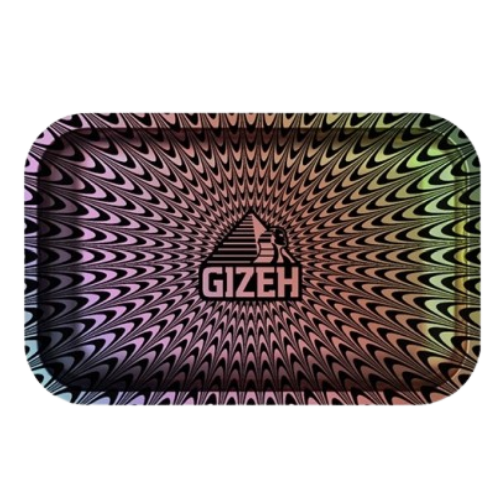 GIZEH - Rolling Tray Medium - 27.5 x 17.5cm - Trippy Colered