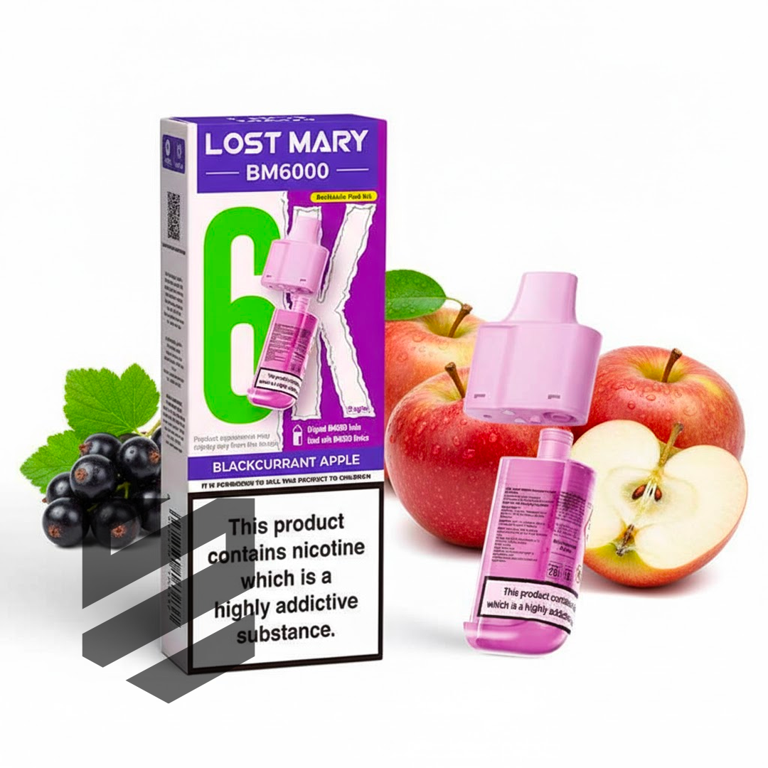 Lost Mary BM6000 Prefilled Pods – Blackcurrant Apple – 20mg/ml