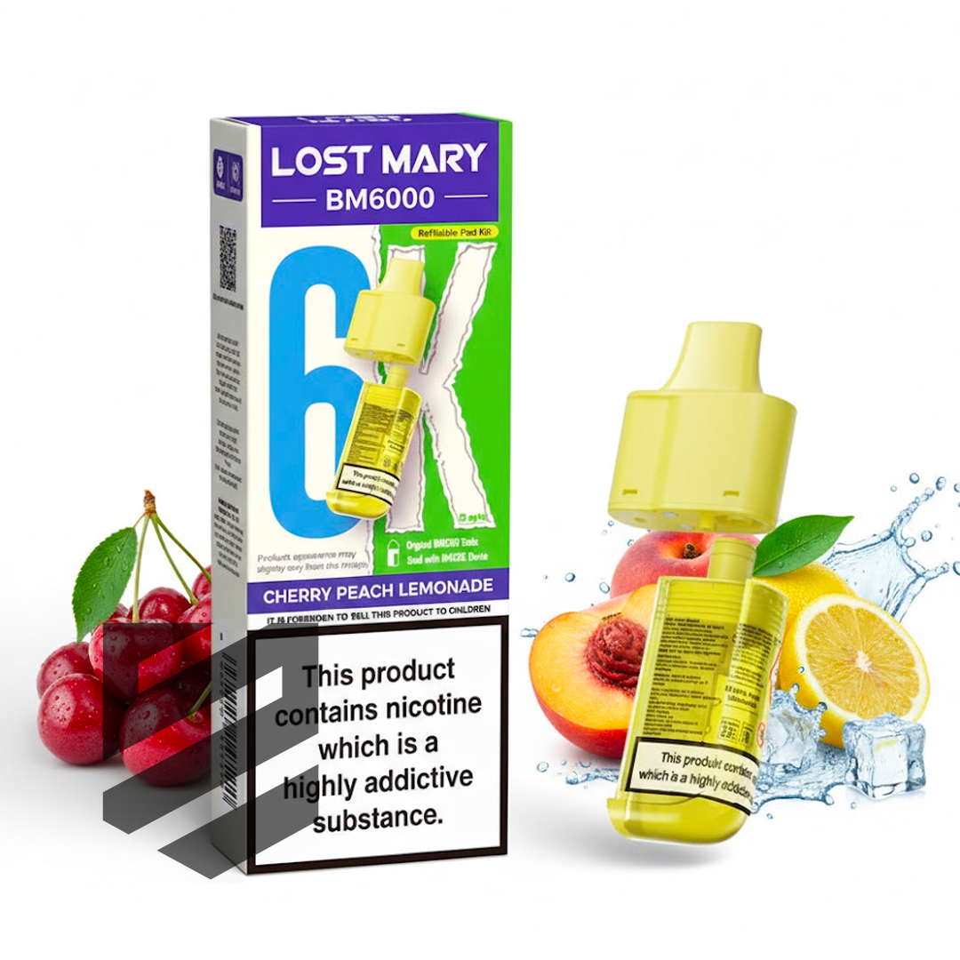 Lost Mary BM6000 Prefilled Pods β Cherry Peach Lemonade β 20mg/ml
