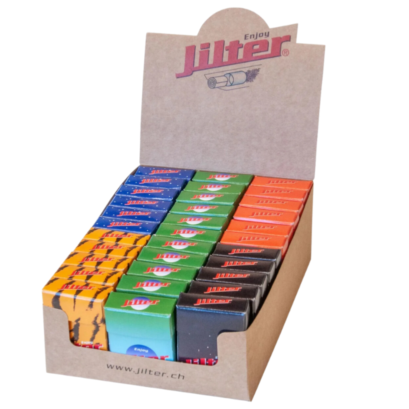Jilter Display Box mit 33 Klick-Boxen Eindrehfilter Zigarettenfilter Spitzen Großpackung günstig kaufen bei Snustrend