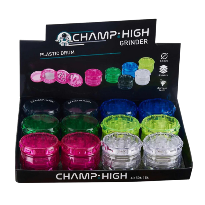 Champ High - Plastic Grinder Drum Color - 63mm - 4 Layers Blue