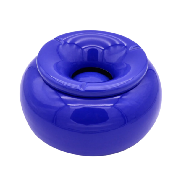 Ceramic Ashtray XXL Moroccan - Blue & Orange