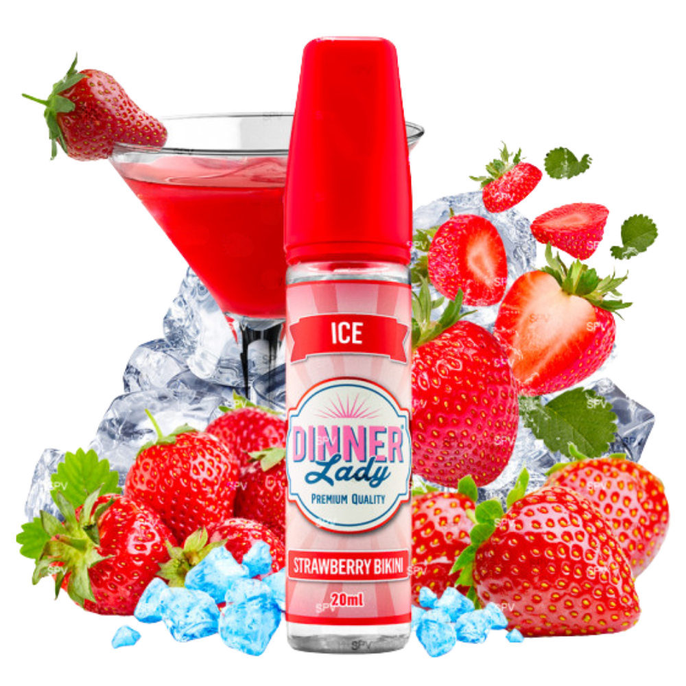 Dinner Lady - Longfill - Ice Strawberry Bikini 20 ml in 60 ml