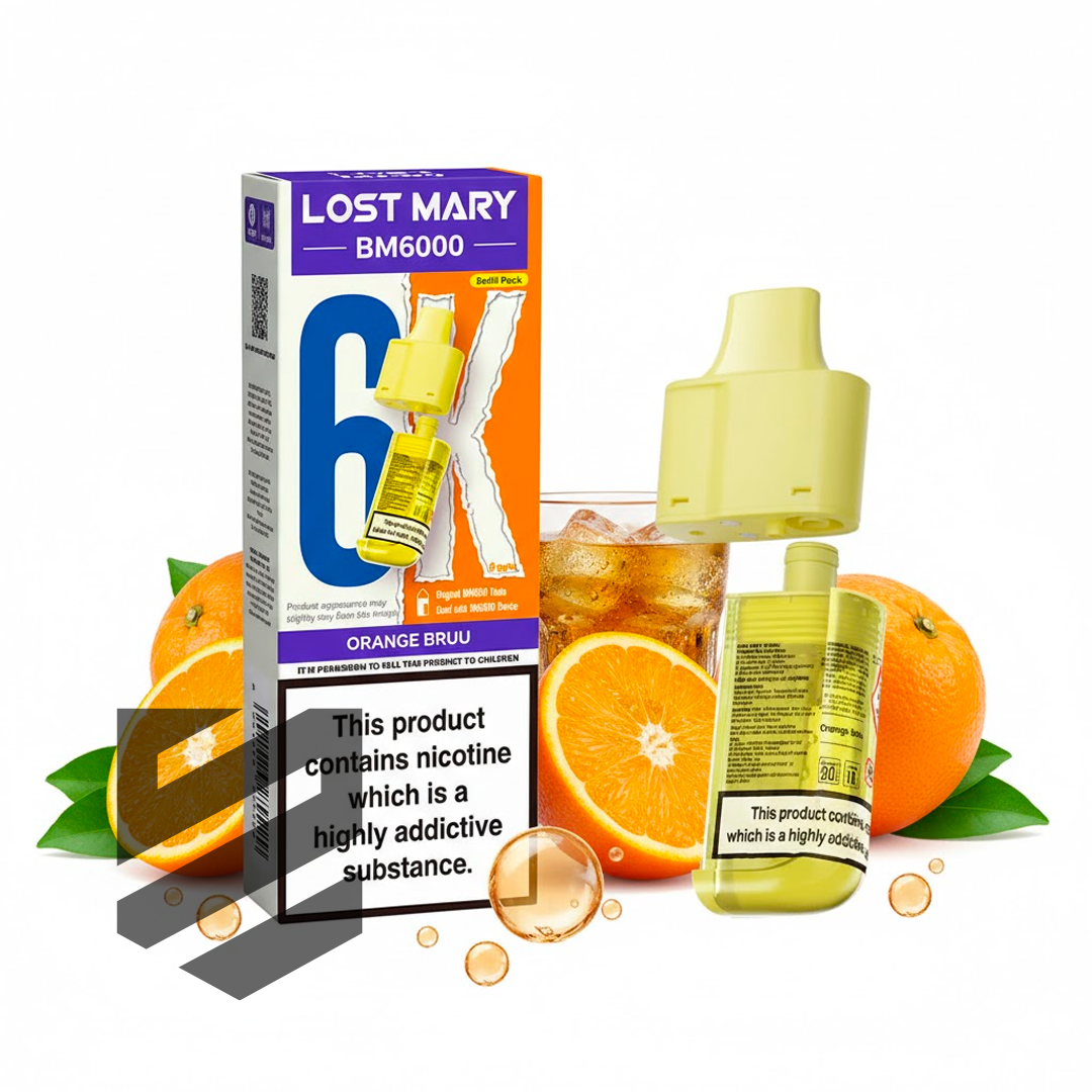 Lost Mary BM6000 Prefilled Pods – Orange Bruu – 20mg/ml