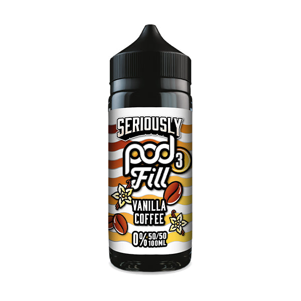 Seriously Pod Fill 3 - Vanilla Coffee 50/50 0mg 100ml Shortfill