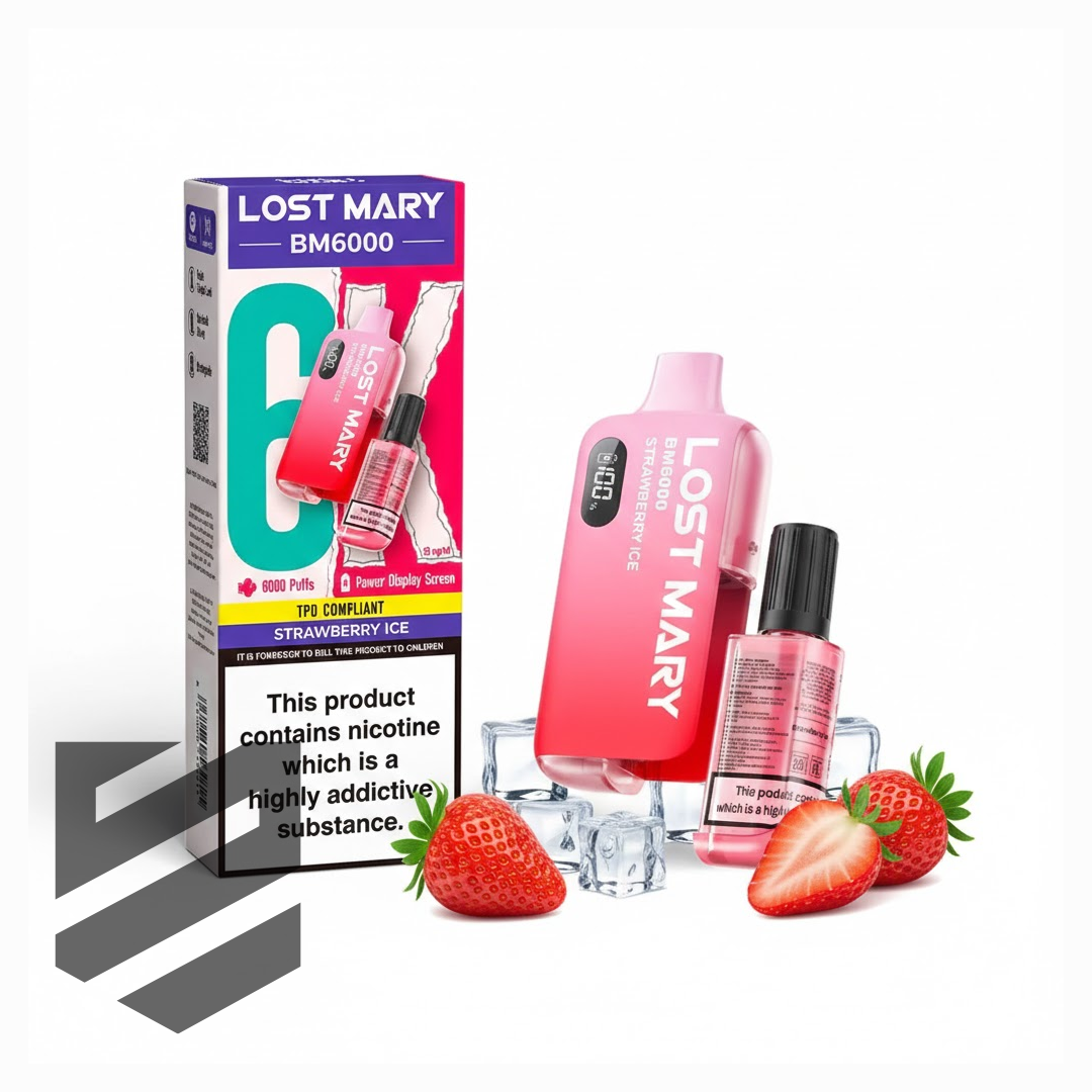 Lost Mary BM6000 Prefilled Pod Kit – Strawberry Ice
