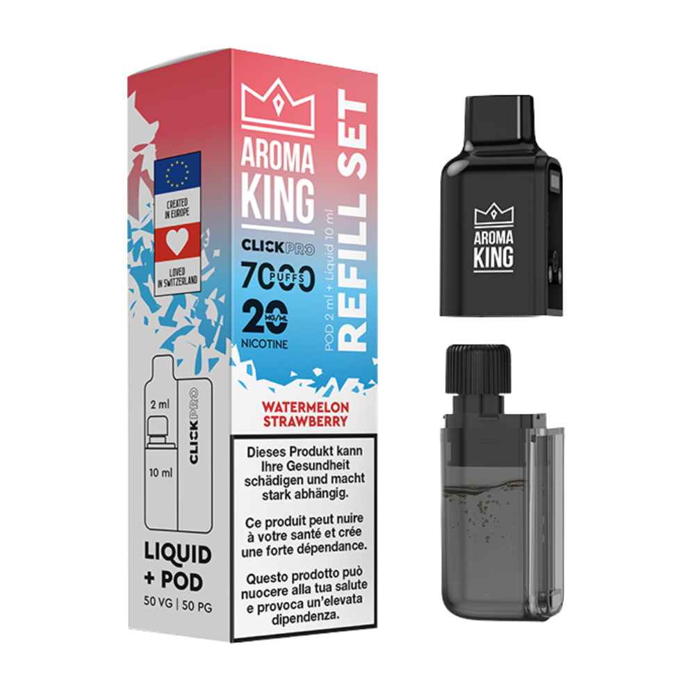 Aroma King - Click Pro 7000 - Liquid Pod - Watermelon Strawberry