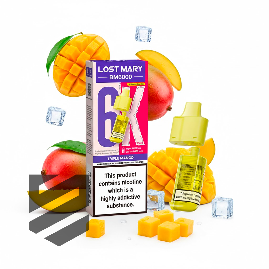 Lost Mary BM6000 Prefilled Pods – Triple Mango – 20mg/ml