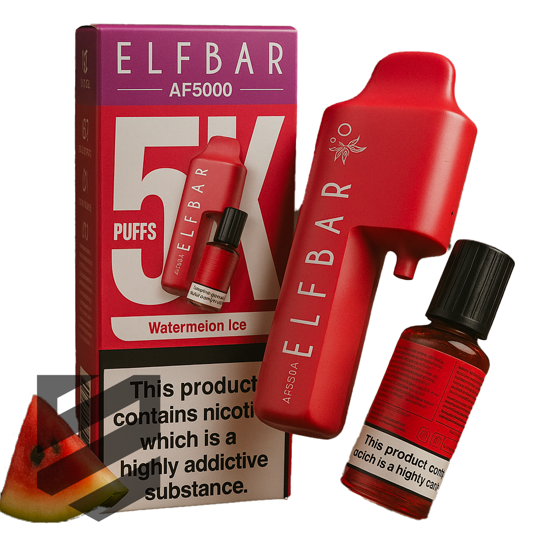 Elf Bar AF5000 Watermelon Ice E-Zigarette mit 5000 Puffs und erfrischendem Wassermelone-Eis-Geschmack kaufen bei Snustrend