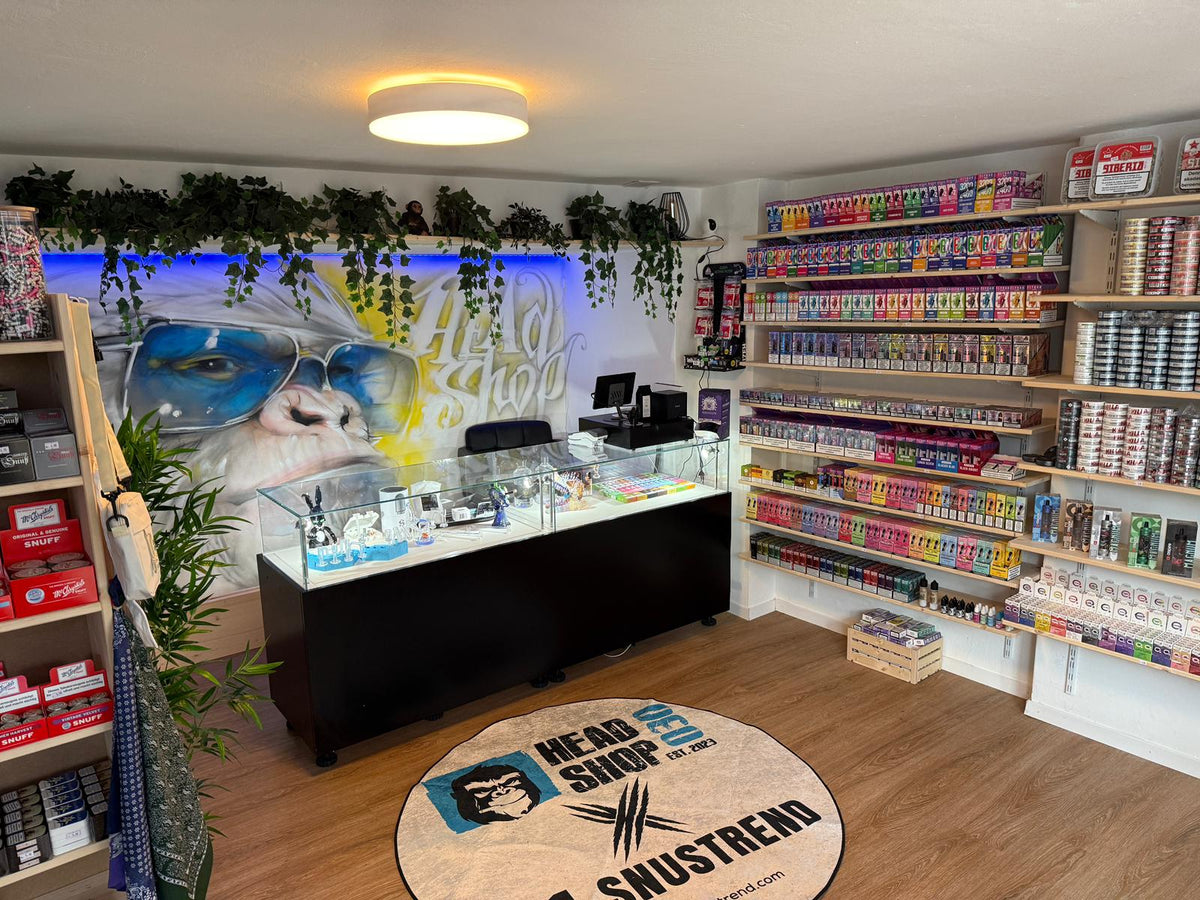 Headshop X Snustrend Store Rapperswil – Lokaler Shop für Snus, Vapes, Liquids und Headshop-Produkte
