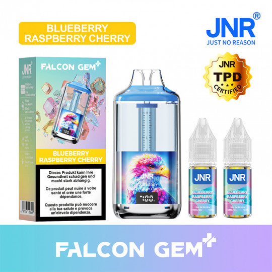 NR Falcon Gem 30K Vape Blueberry Raspberry Cherry E-Zigarette
