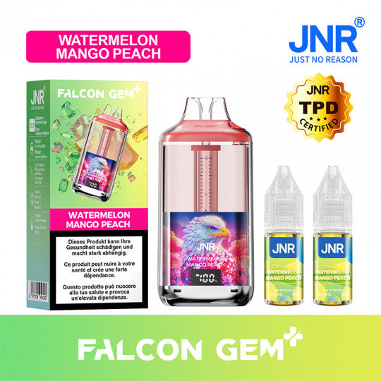 JNR Falcon Gem 30K Vape Watermelon Mango Peach E-Zigarette