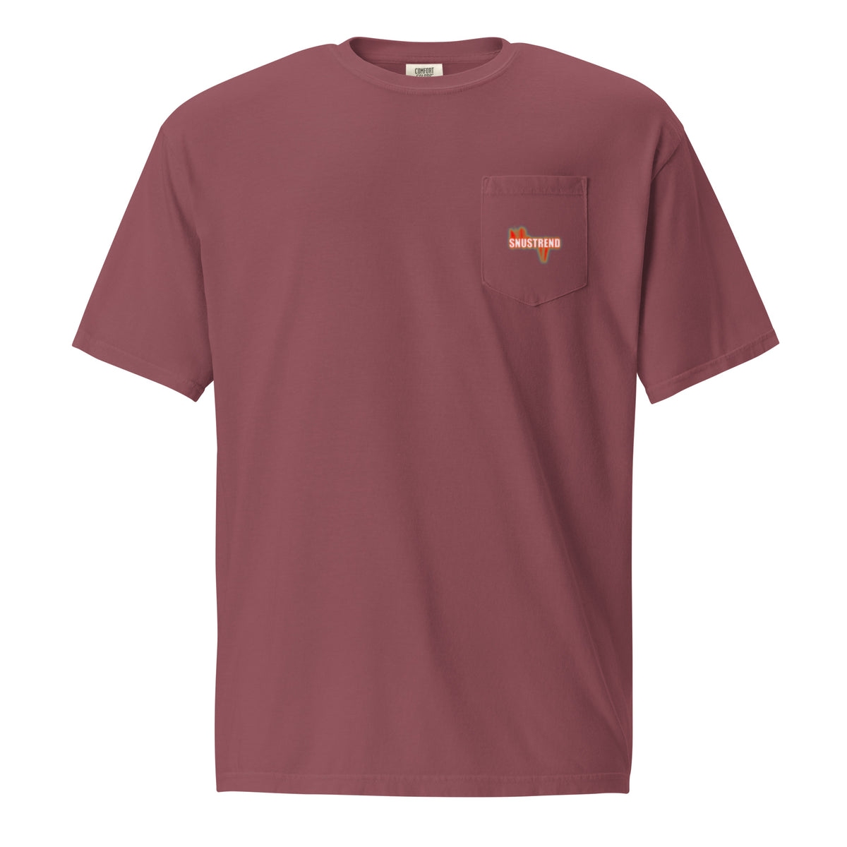 unisex garment dyed pocket t-shirt