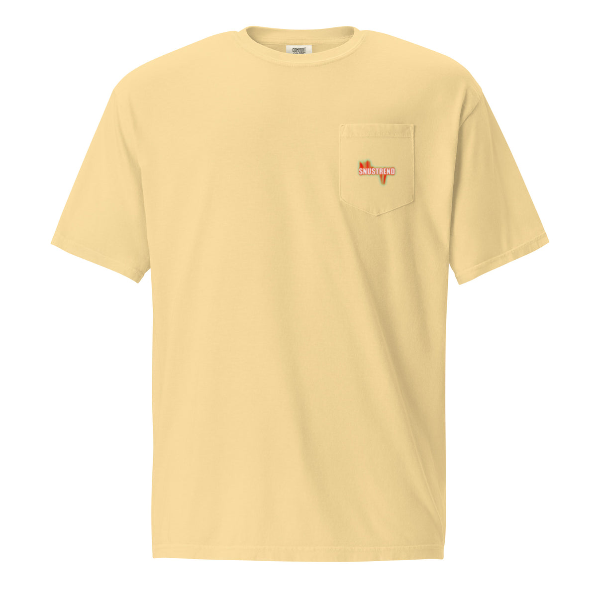 unisex garment dyed pocket t-shirt