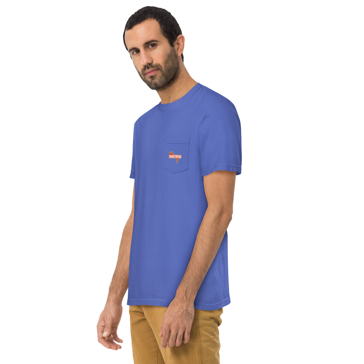 unisex garment dyed pocket t-shirt