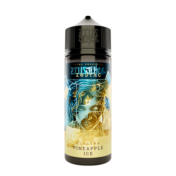 Zeus Juice Zodiac Electra 100ml Shortfill E-Liquid nikotinfrei mit süßem Ananas und Ice Geschmack kaufen bei Snustrend