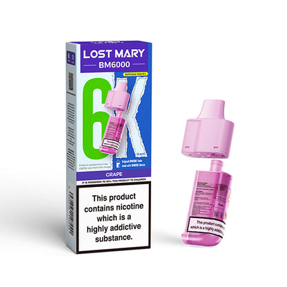 Lost Mary BM6000 Prefilled Pods – Grape – 20mg/ml