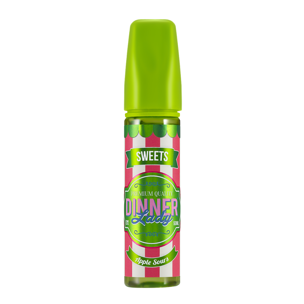 Dinner Lady - E-Liquid Shortfill - Sweets Apple Sours 50ml 0mg