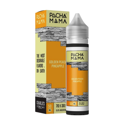 Pacha Mama - E-Liquid Shortfill -  Golden Peach Pineapple 50ml 0mg