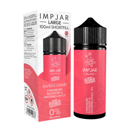 IMP JAR Large -  Shortfill Doubleconcentrate - Fraise Framboise & Glace de Pastèque 100ml 0mg