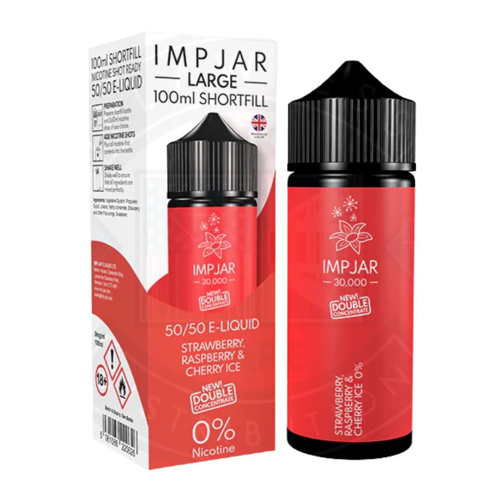 IMP JAR Large - Shortfill Doubleconcentrate - Fraise Framboise & Cerise Glacée 100ml 0mg