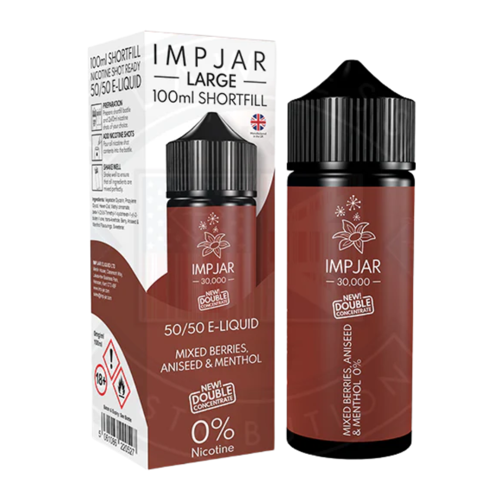 IMP JAR Large - Shortfill Doubleconcentrate - Mixed Berries Aniseed & Menthol 100ml 0mg
