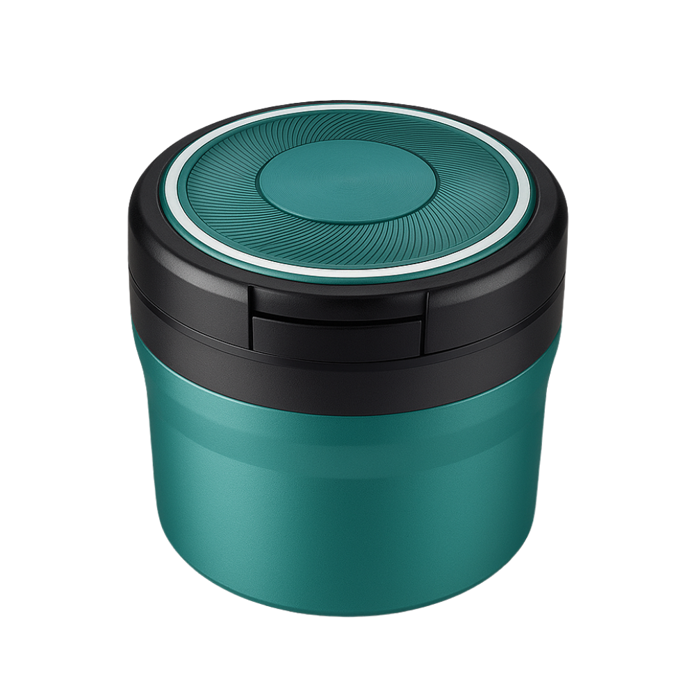 Champ Mini Auto Aschenbecher mit LED Beleuchtung Green