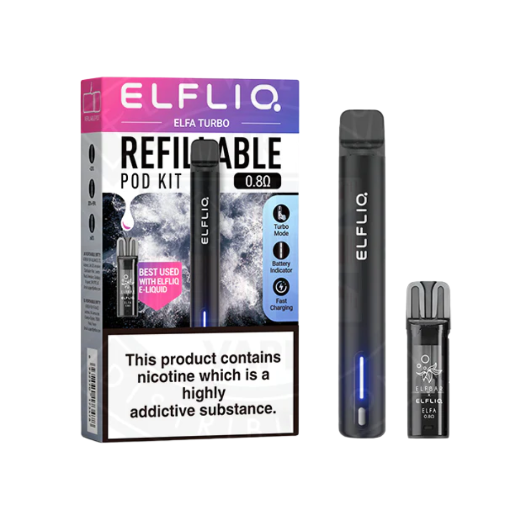 Elfliq - Elfa Turbo - Vape Kit - Black Knight