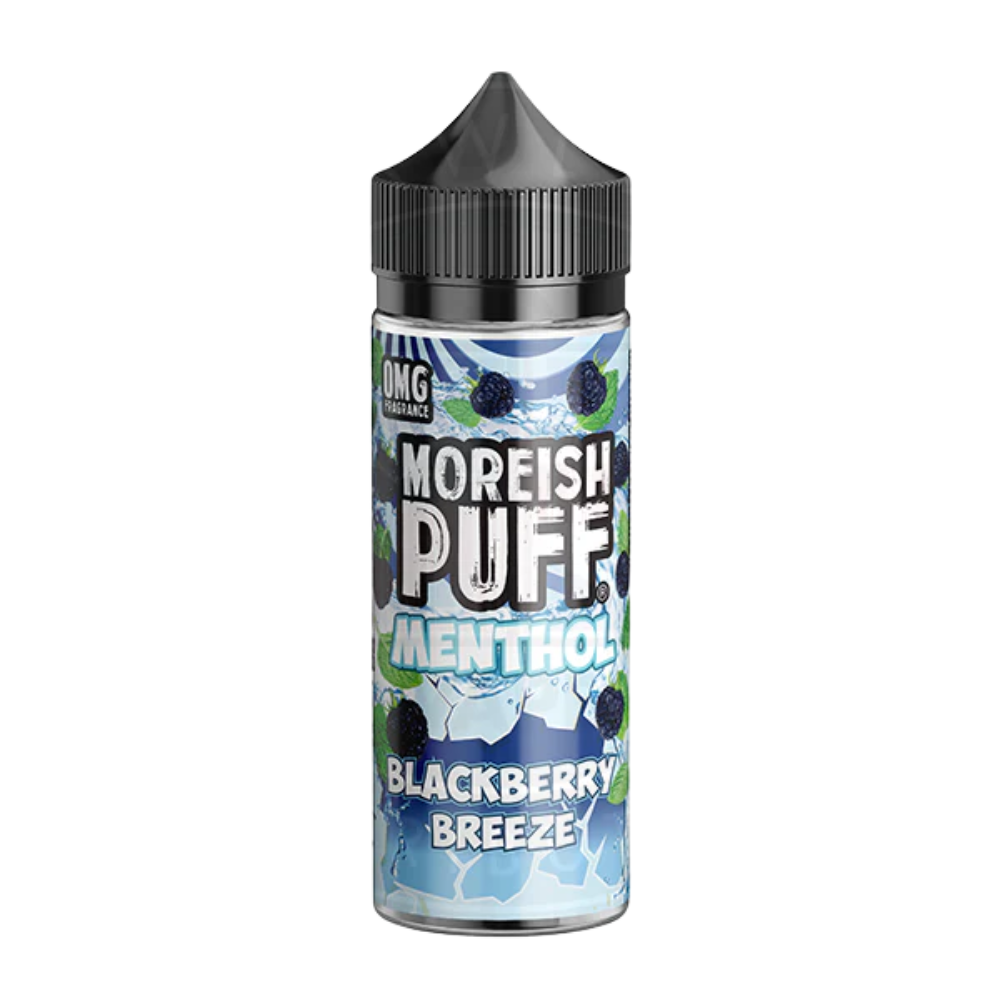 Moreish Puff - Menthol - 0mg Shortfill - Blackberry Breeze