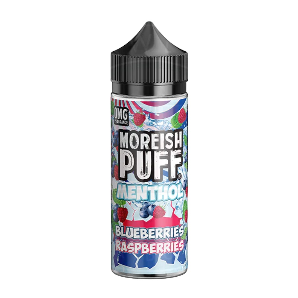Moreish Puff - Menthol - 0mg Shortfill - Blueberries & Raspberries