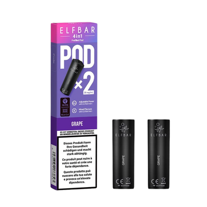 Elf Bar - 4in1 Pod - 2 x 2ml - Raisin