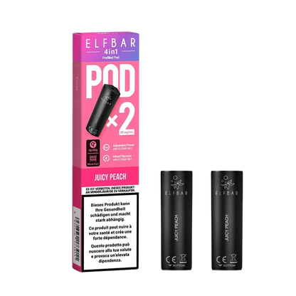 Elf Bar - 4in1 Pod - 2 x 2ml - Jucy Peach