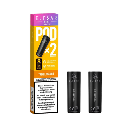 Elf Bar - 4in1 Pod - 2 x 2ml - Triple Mango