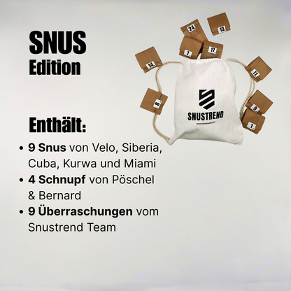 🎁 XXL Adventskalender SNUSTREND – Limited Edition