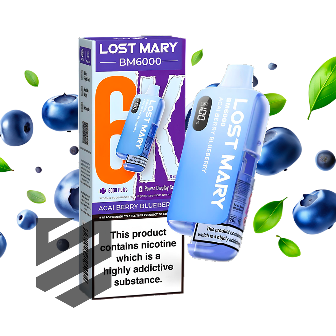 Lost Mary - BM6000 -  Acai Berry Blueberry - Vape Kit