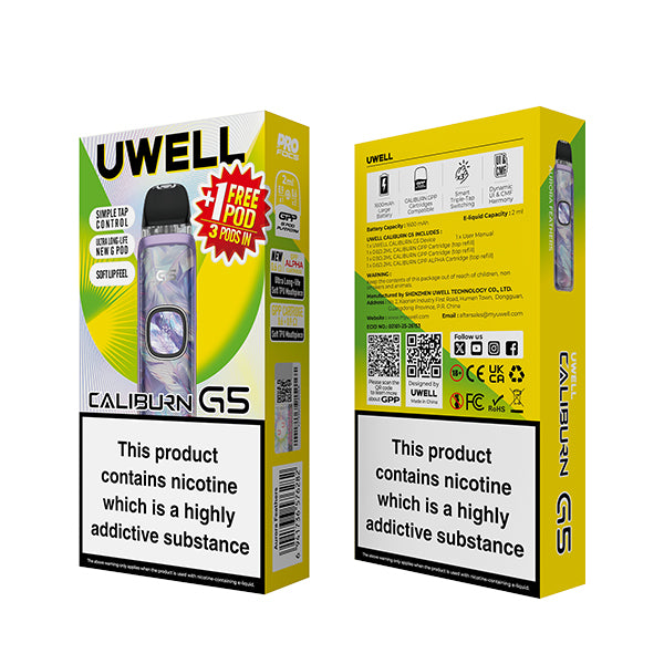 Uwell Caliburn G5 Pod Kit E-Zigarette im Snustrend Vape Shop
