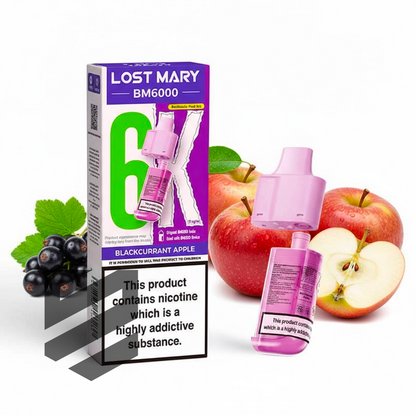 Lost Mary BM6000 Prefilled Pods – Blackcurrant Apple – 20mg/ml