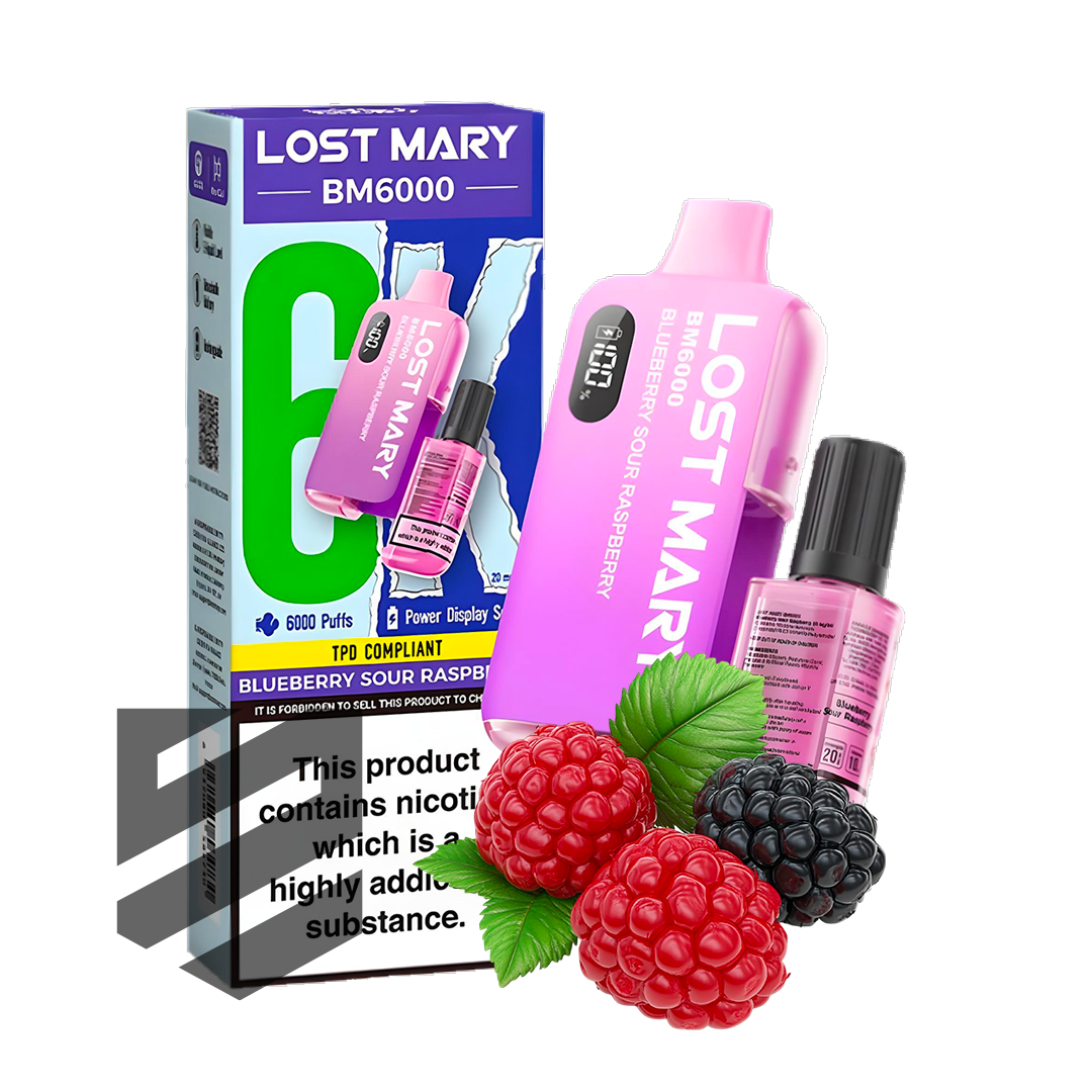Lost Mary - BM6000 -  Blueberry Sour Raspberry - Vape Kit