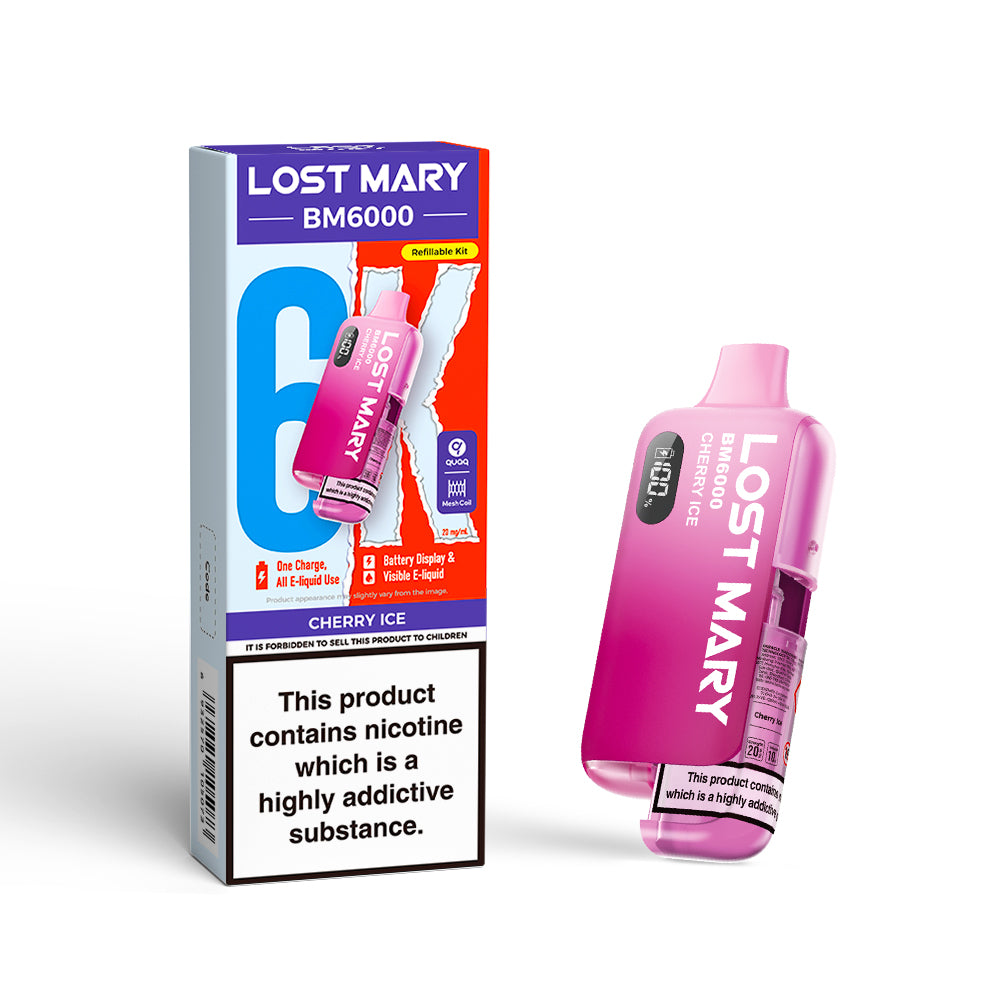 Lost Mary BM6000 Prefilled Pod Kit – Cherry Ice