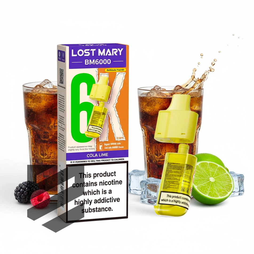 Lost Mary BM6000 Prefilled Pods – Cola Lime – 20mg/ml