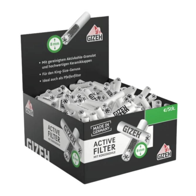 GIZEH - Active Filter 8mm - Black